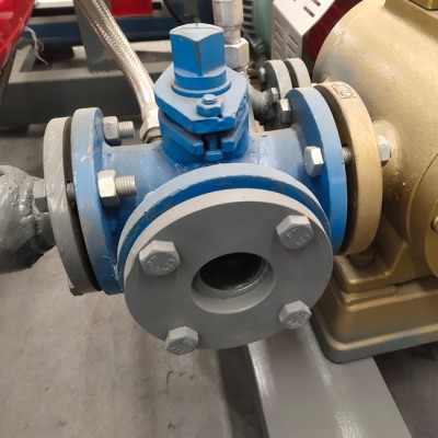 DN80 Three-way Valve Stainless Steel Butterfly Valves for Asphalt Pipeline